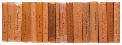 Lot 26 - Karl Baedeker, publisher. 17 volumes, later editions, all original cloth & original dust jackets