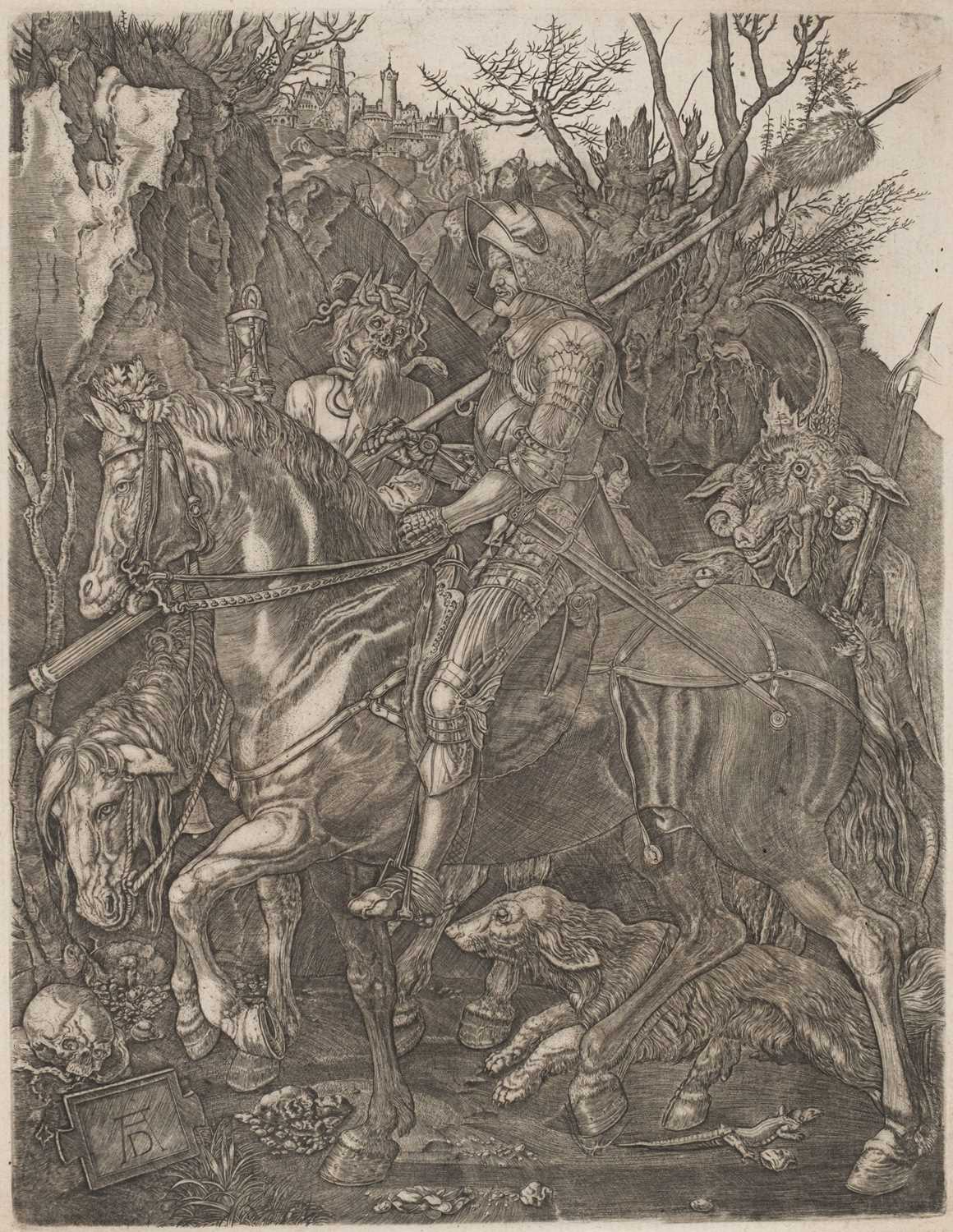 Lot 2 - After Albrecht Dürer (1471-1528). Knight, Death and the Devil, 1513 [but later]