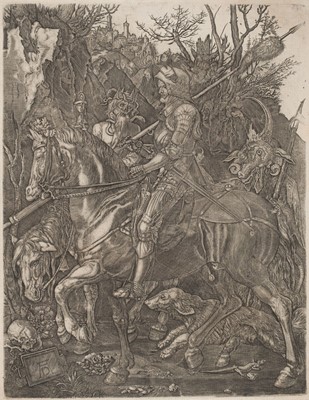 Lot 2 - Dürer (Albrecht, 1471-1528). Knight, Death and the Devil, 1513 [but later]