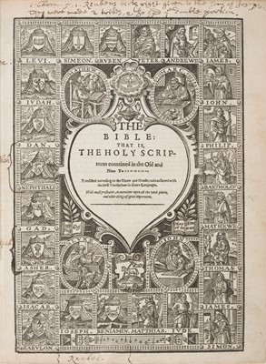 Lot 246 - Bible [English]. The Bible: that is, the Holy Scriptures..., [1599]