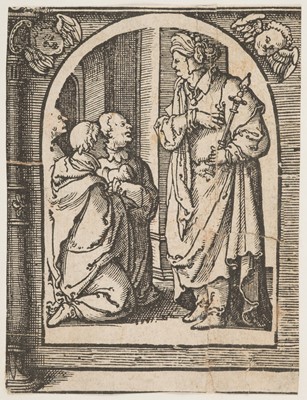 Lot 1 - Altdorfer (Albrecht, circa 1480-1538). Annunciation of the Birth..., and Noli Me Tangere, circa 1513