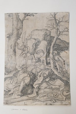 Lot 3 - Leyden (Lucas van, 1494-1533). Christ in Gethsemane, from The Passion, 1521 (circa 1600s)