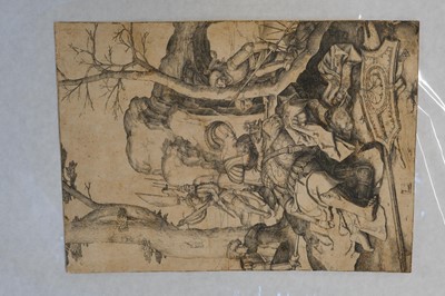 Lot 3 - Leyden (Lucas van, 1494-1533). Christ in Gethsemane, from The Passion, 1521 (circa 1600s)