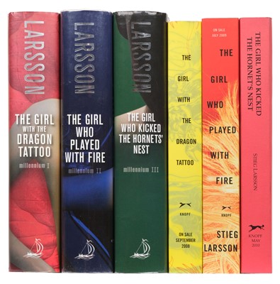 Lot 383 - Larsson (Stieg). Millennium trilogy, 1st editions, 2008-09