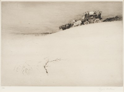 Lot 162 - Aldin (Cecil Charles Windsor, 1870 - 1935). Over the Hill
