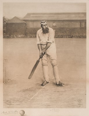 Lot 179 - Grace (William Gilbert, 1848-1915). Portrait of W. G. Grace, 1891