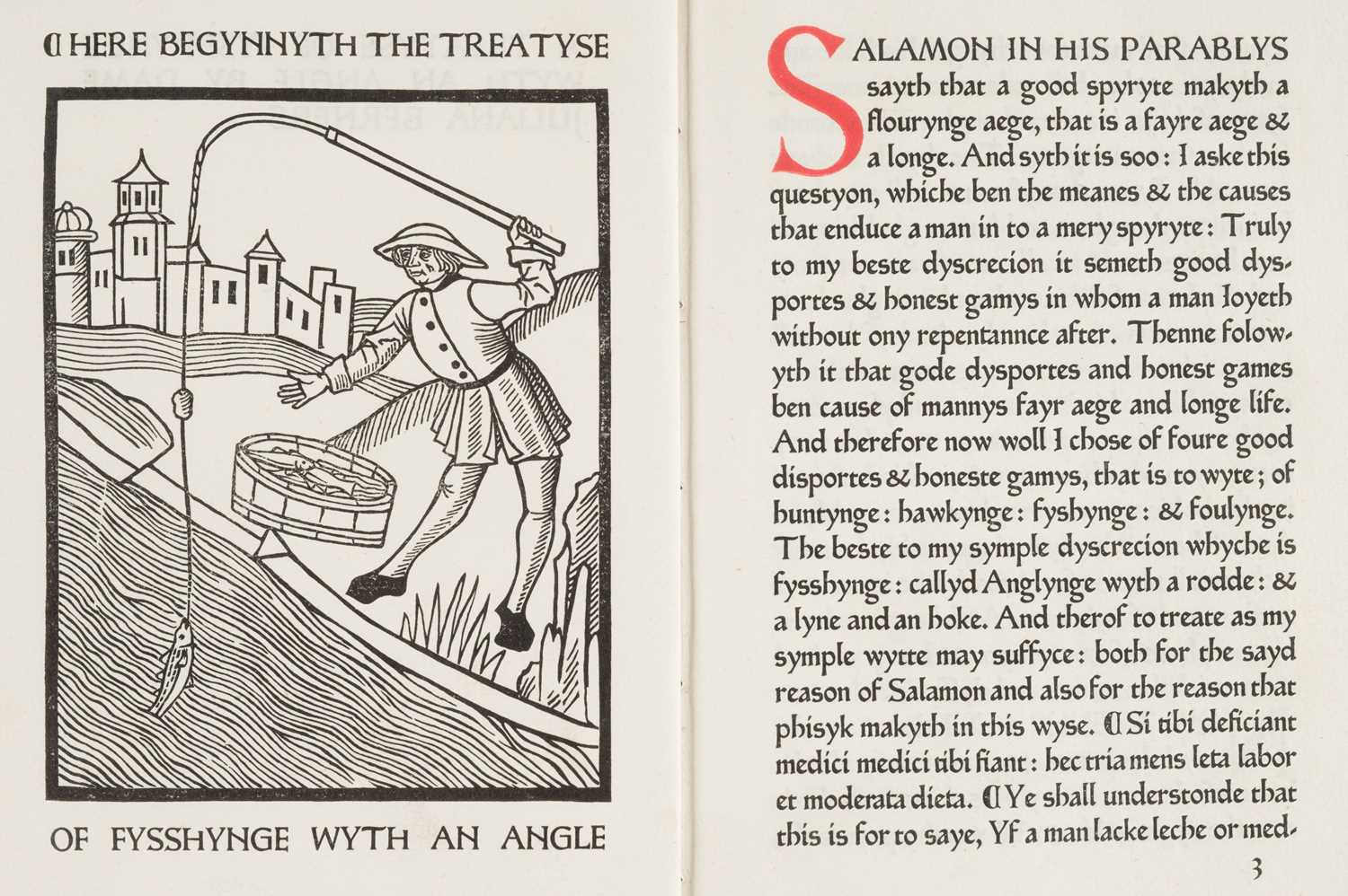 Lot 336 - Ashendene Press. A Treatyse of Fysshynge with an Angle by Dame Juliana Berners, 1903