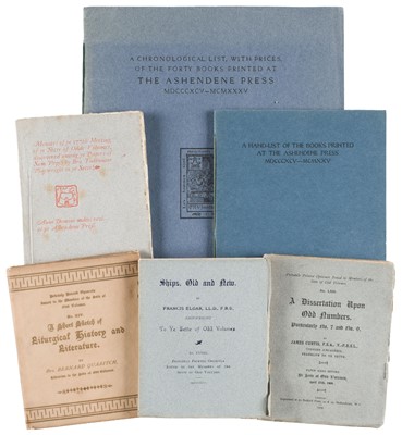 Lot 335 - Ashendene Press. A Hand-List of the Books Printed at the Ashendene Press, 1925