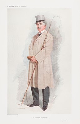 Lot 212 - Vanity Fair. A collection of approximately 100 sporting caricatures, mostly late 19th-century