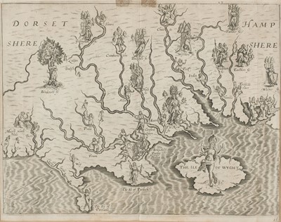 Lot 128 - Hampshire. A collection of 14 maps, 17th - 19th century
