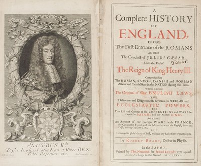 Lot 292 - Brady (Robert). A Complete History of England, 1st edition, London, 1685