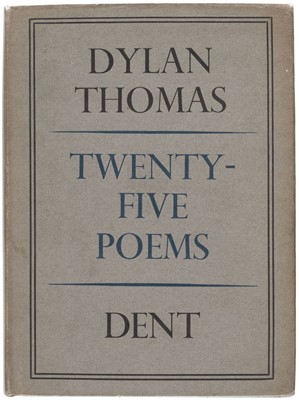Lot 402 - Thomas (Dylan). Twenty-Five Poems, 1st edition, 1936