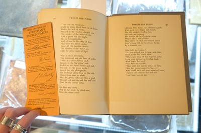 Lot 402 - Thomas (Dylan). Twenty-Five Poems, 1st edition, 1936