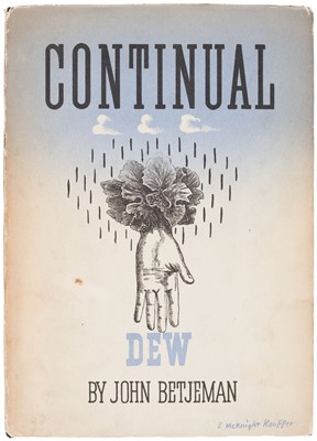 Lot 343 - Betjeman (John). Continual Dew, 1st edition, 1937
