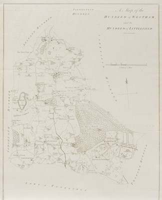 Lot 66 - Hasted (Edward). The History and Topographical Survey of the County of Kent, 4 vols., 1778-99