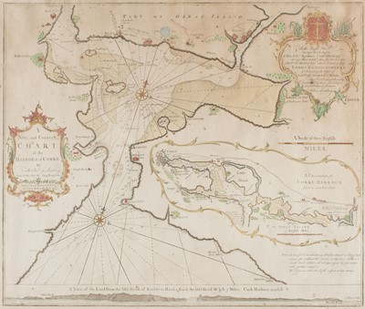 Lot 187 - Ireland. Lindsay (John). A New and Correct Chart of the Harbour of Corke, & others