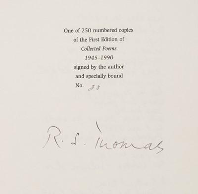 Lot 404 - Thomas (R. S.).Collected Poems 1945-1990, 26 disbound signed copies of the limited edition, 1993