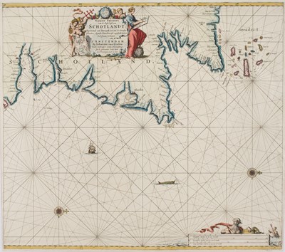 Lot 145 - Scotland. A collection of approximately 12 sea charts, mostly 18th & 19th century
