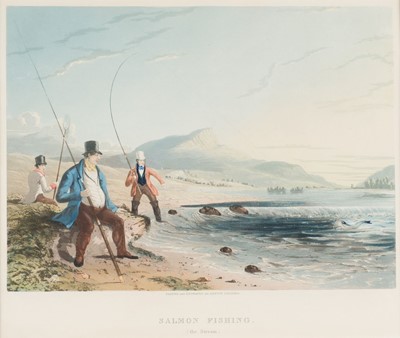 Lot 175 - Fielding (Newton). Salmon Fishing (The Stream) & Salmon Fishing (Refreshment) circa 1830