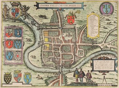 Lot 116 - Chester. Braun (Georg & Hogenberg Frans), Cestria (vulgo) Chester Angliae Civitas, 1581