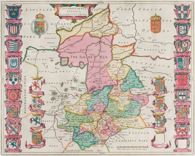 Lot 115 - Cambridgeshire. Blaeu (J.), Cantabrigiensis comitatus, Cambridge Shire, Amsterdam: circa 1645