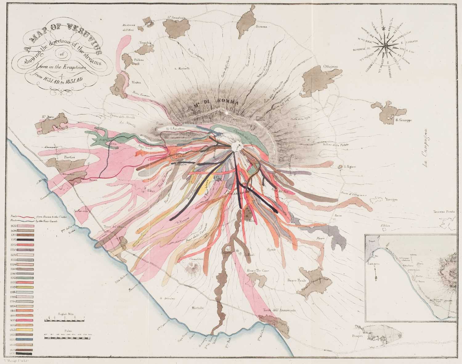 Lot 3 - Auldjo (John). Sketches of Vesuvius, 1st UK edition, 1833