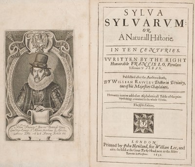 Lot 272 - Bacon (Francis). Sylva Sylvarum: Or, a Naturall Historie in Ten Centuries, 5th edition, 1639
