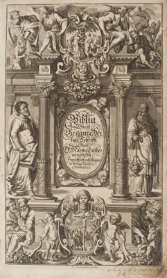 Lot 285 - Bible [German]. Biblia das ist die ganze Heilige Schrift..., 1668