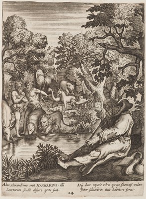Lot 359 - Cavacio (Jacobo). Illustrium Anachoretarum Elogia siue Religiosi, 1625