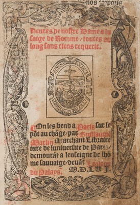 Lot 177 - Vellum Bindings. Heures de nostre dame à l'usage de Romme, 1556, & 4 others