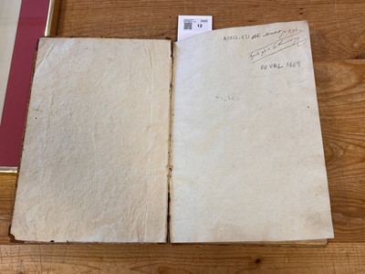 Lot 12 - Du Val (Pierre). Diverses Cartes et Tables pour la Geographie Ancienne, [1666-circa 1669]