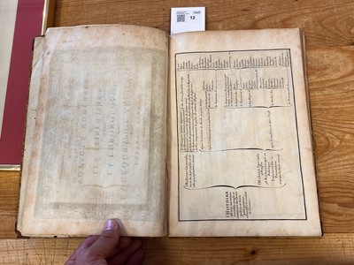 Lot 12 - Du Val (Pierre). Diverses Cartes et Tables pour la Geographie Ancienne, [1666-circa 1669]