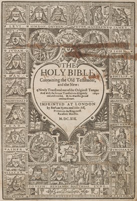 Lot 198 - Bible [English]. The Holy Bible, Containing the Old Testament, and the New…, 1620
