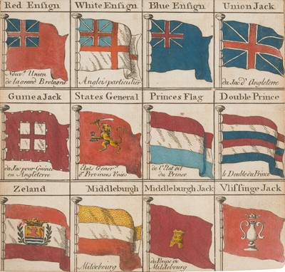 Lot 283 - Bowles (Carington, pub.). Bowles Universal Display of the Naval Flags..., London, circa 1783