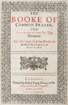 Lot 207 - The Booke of Common Prayer… for the use of the Church of Scotland, Edinburgh, 1637