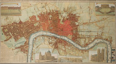 Lot 460 - London. Dicey (C.), A New & Accurate Plan of the Cities of London & Westminster..., circa 1780