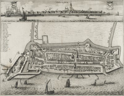 Lot 445 - European city plans. A collection of approximately 65 plans, 17th - 19th-century