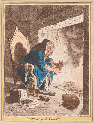 Lot 538 - Gillray (James). Six 'medical' caricatures. H. Humphrey, 1800 - 04