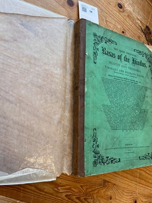 Lot 34 - Tagore (Raja Sourindro Mohun). The Eight Principal Rasas of the Hindus, 1st edition, 1880
