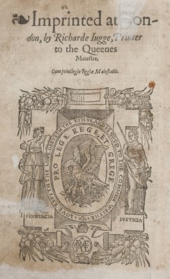 Lot 180 - [The booke of common prayer, and administration of the sacraments…], London, [1573?]