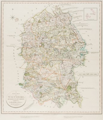 Lot 498 - Wiltshire. Cary (John), A New Map of Wiltshire Divided into Hundreds..., circa 1828