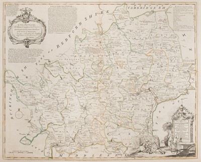 Lot 448 - Hertfordshire. Kitchin (Thomas), A New Improved Map of Hertfordshire..., circa 1765