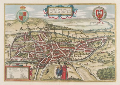 Lot 470 - Norwich. Braun (Georg & Hogenberg Franz), Nordovicum Angliae Civitas, 1581
