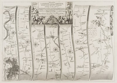 Lot 472 - Ogilby (John). A collection of six road maps [1676 or later]