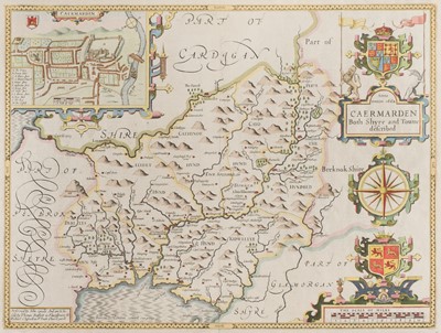 Lot 427 - Carmarthenshire. Speed (John), Caermarden Both Shyre and Towne Described, [1676]