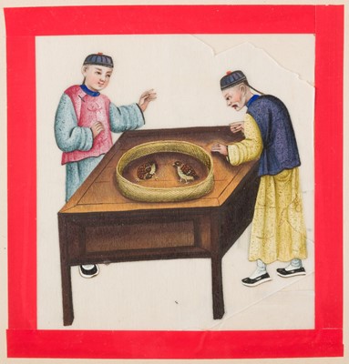 Lot 525 - China. 20 Chinese rice paper watercolours, 19th century