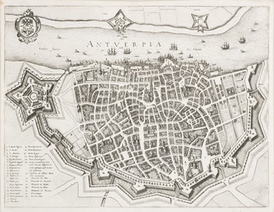 Lot 446 - Fortified Towns & Cities. A collection of approximately 230 maps, mostly 17th & 18th-century