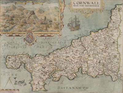Lot 430 - Cornwall. Saxton (Christopher & Kip W.), Cornwall olim pars Danmoniorum, [1607]