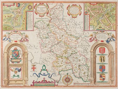 Lot 424 - Buckinghamshire. Speed (John), Buckingham Both Shire and Shire Towne, circa 1676