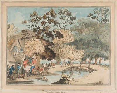 Lot 575 - Rowlandson (Thomas). The Refreshment, published by J. Harris, Jan. 1st. 1788